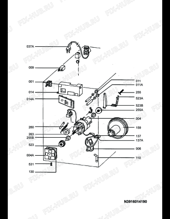 Схема №2 LTH8080WP с изображением Модуль (плата) для стиралки Aeg 8996471602723